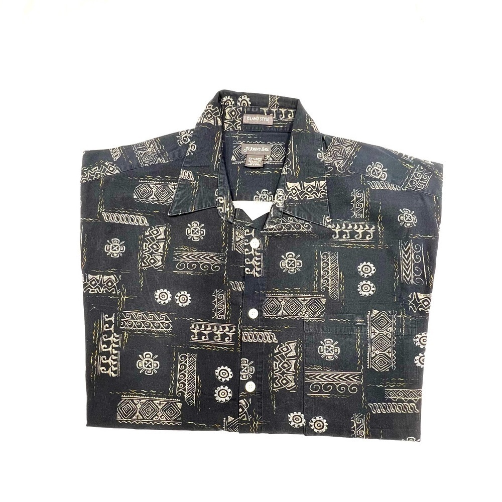 ST JOHNS BAY XXL Island Style Short Sleeve Shirt